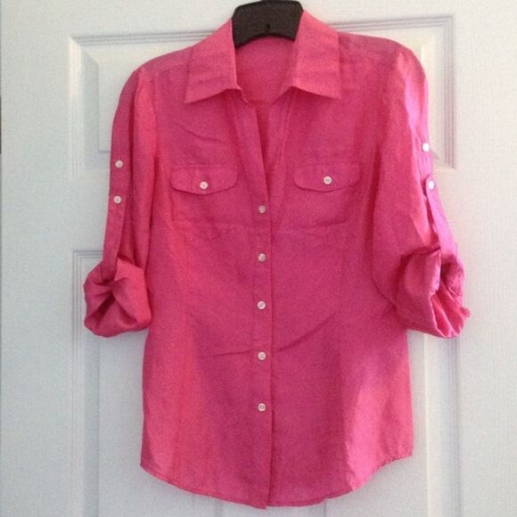 Pink express silk shirt - Picture 1 of 6